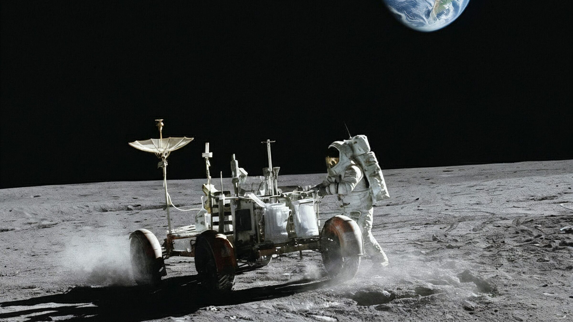 La voiture électrique qui a roulé sur la Lune