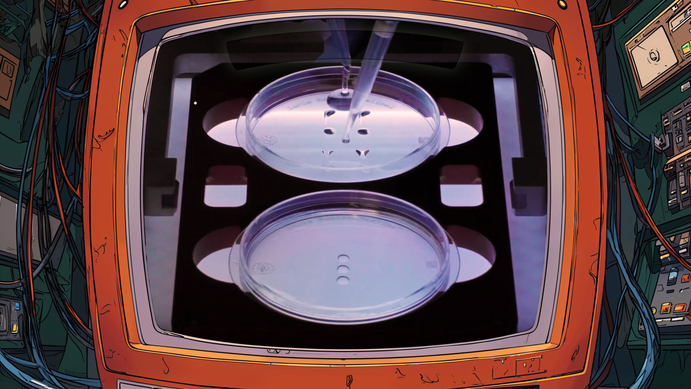 Électroscope #11 : un distille, un matériau immortel et une IA qui fait naître des bébés