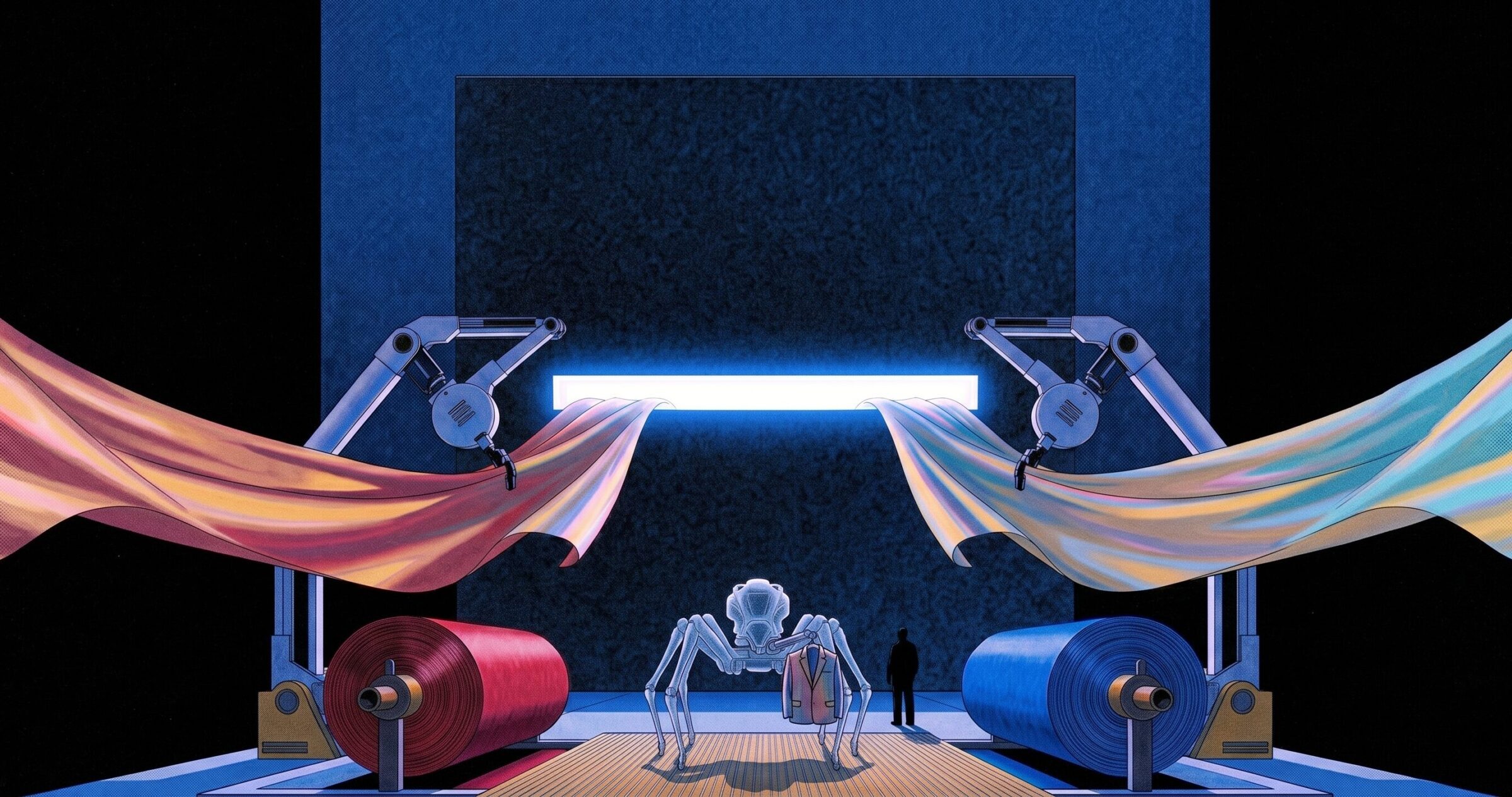 Une usine textile en 2040 – la dentelle et les robots